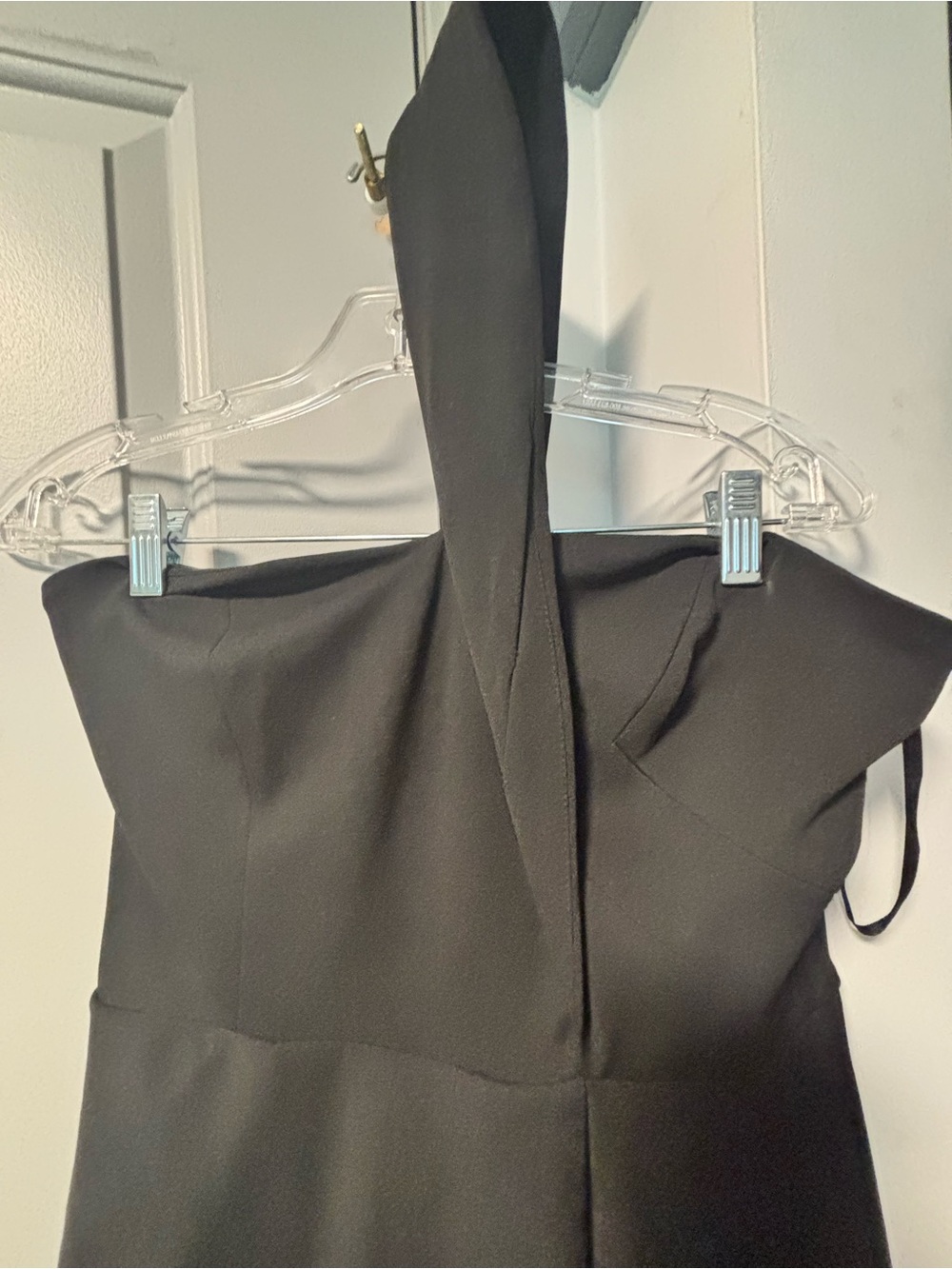 Black One-Shoulder Women’s pantsuit